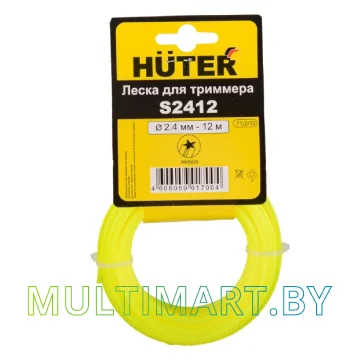 Леска для триммера Huter S2412 2.4 мм/12 м